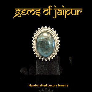 Black Moonstone Large Oval Design