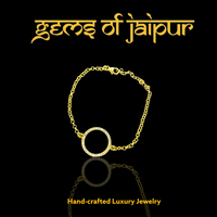 Circle & Zircon Bracelet