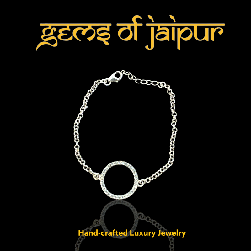 Circle & Zircon Bracelet