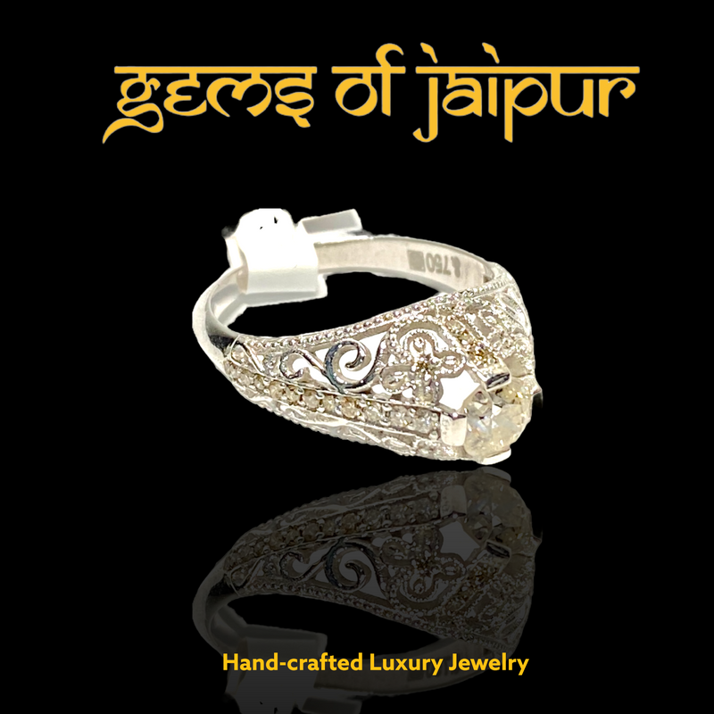 Filigree Diamond Ring